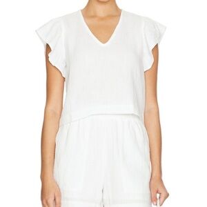 Rails Ivory Textured Blouse